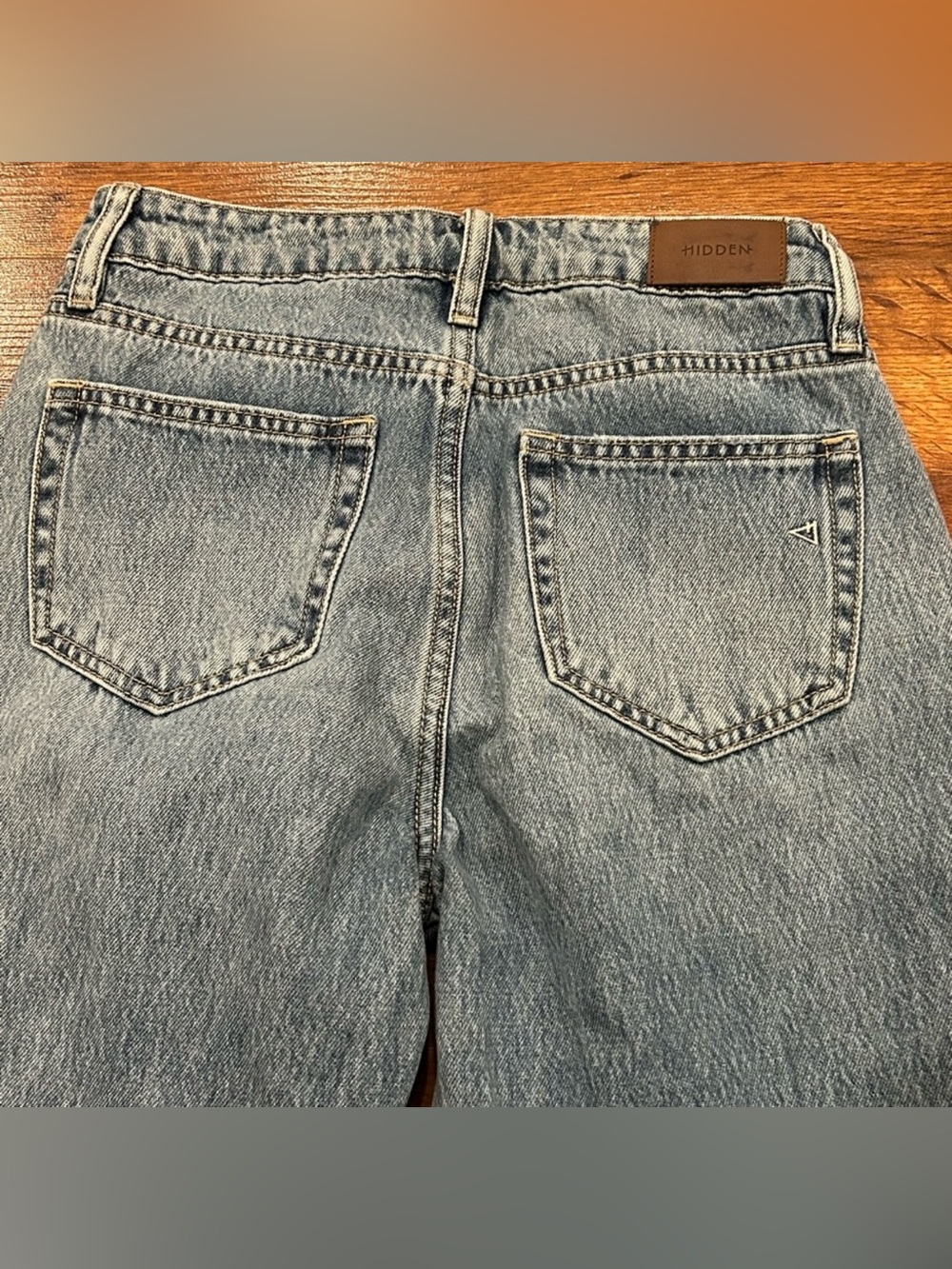 Hidden Jeans Tracey High Rise Straight Women's Size 25 Denim 100% Cotton - Picture 7 of 7